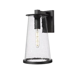 Talbot Heath - 1 Light Outdoor Wall Mount In Industrial Style-18 Inches Tall and 10 Inches Wide
