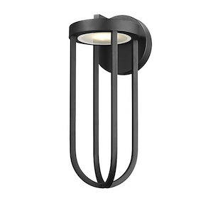 Monument Hollow - 12W 1 LED Outdoor Wall Mount In Industrial Style-18 Inches Tall and 7 Inches Wide - 1327545