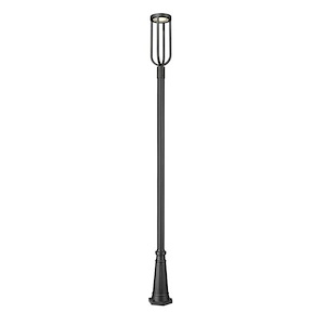 Monument Hollow - 16W 1 LED Outdoor Post Mount In Industrial Style-117.75 Inches Tall and 10 Inches Wide