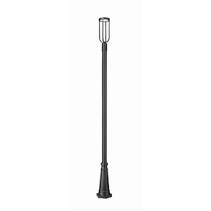 Monument Hollow - 12W 1 LED Outdoor Post Mount In Industrial Style-112.5 Inches Tall and 10 Inches Wide - 1327558
