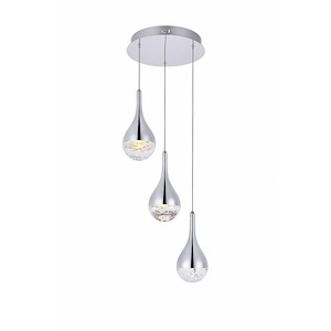 First Beeches - 12 Inch 15W 3 Led Chandelier