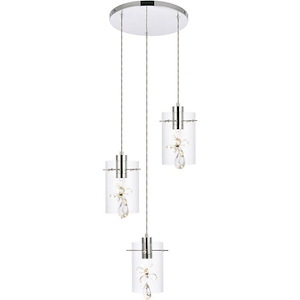 Aller Place - 16 Inch 45W 3 LED Pendant