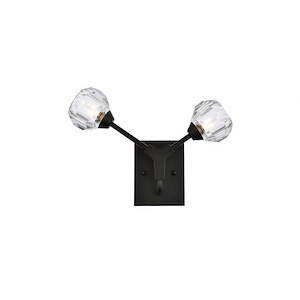 Montague Mews - 2 Light Wall Sconce In Modern Style-10 Inches Tall and 15 Inches Wide