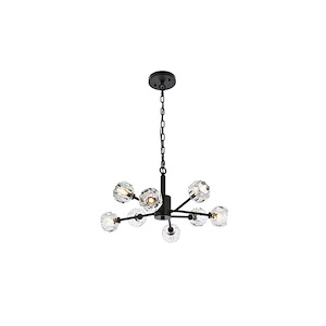 Roman Grove - 8 Light Pendant In Modern Style-12 Inches Tall and 24 Inches Wide