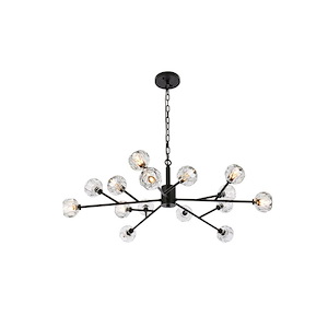 Roman Grove - 15 Light Pendant In Modern Style-13 Inches Tall and 42 Inches Wide