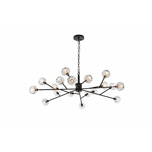 Roman Grove - 18 Light Pendant In Modern Style-13 Inches Tall and 48 Inches Wide