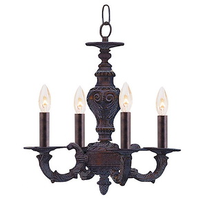 Sutton - Four Light Lanterns in Minimalist Style - 13.5 Inches Wide by 14 Inches High - 1152793
