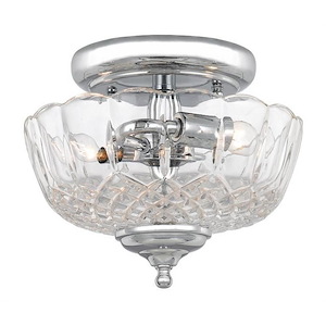 Richmond - 2 Light Semi-Flush Ceiling Light in Minimalist Style - 9 Inches Wide by 7 Inches High - 1148134