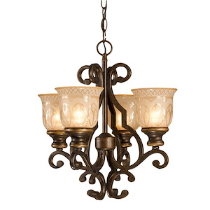 Norwalk - Four Light Mini Chandelier in Traditional and Contemporary Style - 16 Inches Wide by 16.5 Inches High - 1146105