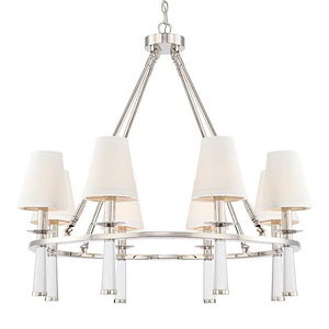 Timbrells Close - Eight Light Chandelier in Timeless Style - 31.5 Inches Wide by 31 Inches High - 1145959