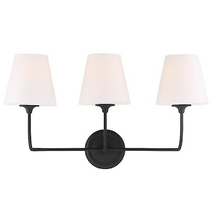 Onslow Pleasant 3 Light Vanity Light Fixture in Classic Style - 23.25 Inches Wide by 13.25 Inches High - 1152014