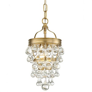 Hadleigh Parkway - 1 Light Pendant in Traditional and Contemporary Style - 7.25 Inches Wide by 13.75 Inches High
