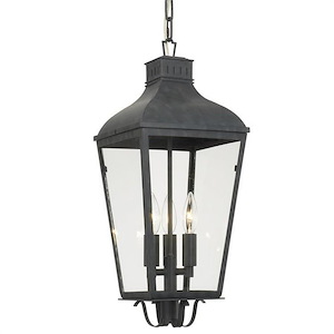 Pretoria Mount - Three Light Outdoor Chandelier in Contemporary Style - 9.25 Inches Wide by 21.25 Inches High
