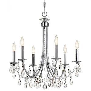 Keith Edge - 6 Light Chandelier in Classic Style - 26 Inches Wide by 26 Inches High - 1151555