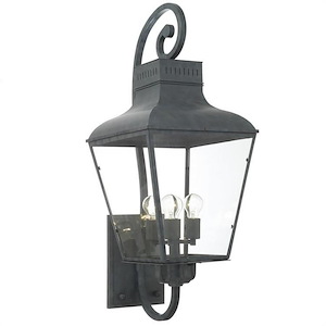 Pretoria Mount - Four Light Outdoor Wall Mount in Contemporary Style - 14.5 Inches Wide by 38.5 Inches High