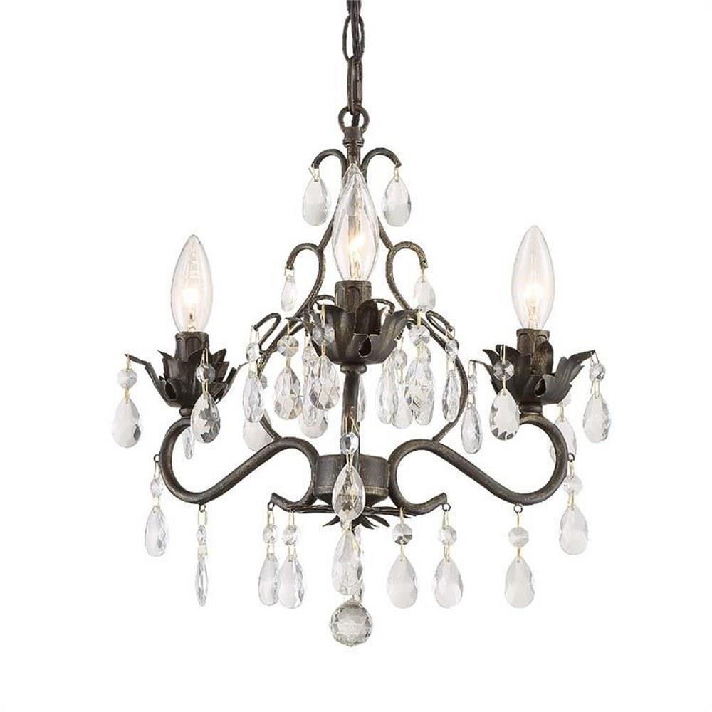 Bailey Street Home 49-BEL-406432 Cresswell Head - 3 Light Mini Chandelier in Classic Style - 13 Inches Wide by 14 Inches High