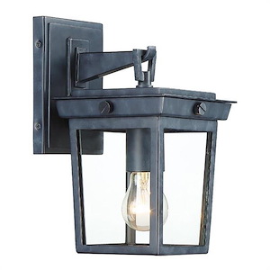 Winton Poplars - 1 Light Outdoor Wall Mount in Traditional and Contemporary Style - 6.5 Inches Wide by 11 Inches High