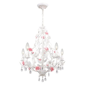 Belmont Gardens - 5 Light Chandelier-25 Inches Tall and 22 Inches Wide - 1281288