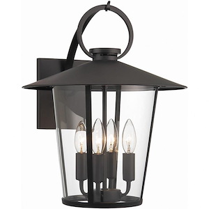 Millers Row - 4 Light Outdoor Wall Mount-17.25 Inches Tall and 14 Inches Wide - 1281175