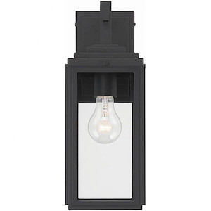 Ingleby Dell - 1 Light Outdoor Wall Mount-14 Inches Tall and 5.25 Inches Wide