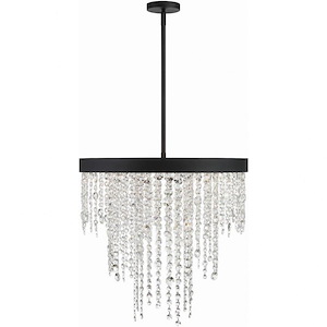 Oaklands Edge - 6 Light Chandelier-23 Inches Tall and 24 Inches Wide - 1281316