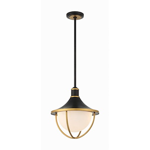 Bloomfield Nook - 3 Light Outdoor Pendant-17 Inches Tall and 16.5 Inches Wide