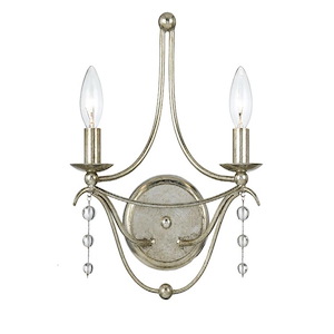 Metro - Two Light Wall Sconce in Traditional and Contemporary Style - 10 Inches Wide by 14.5 Inches High - 1150238