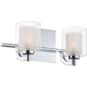 Montrose Esplanade 2 Light Transitional Vanity Light Fixture Approved for Damp Locations - 1245560