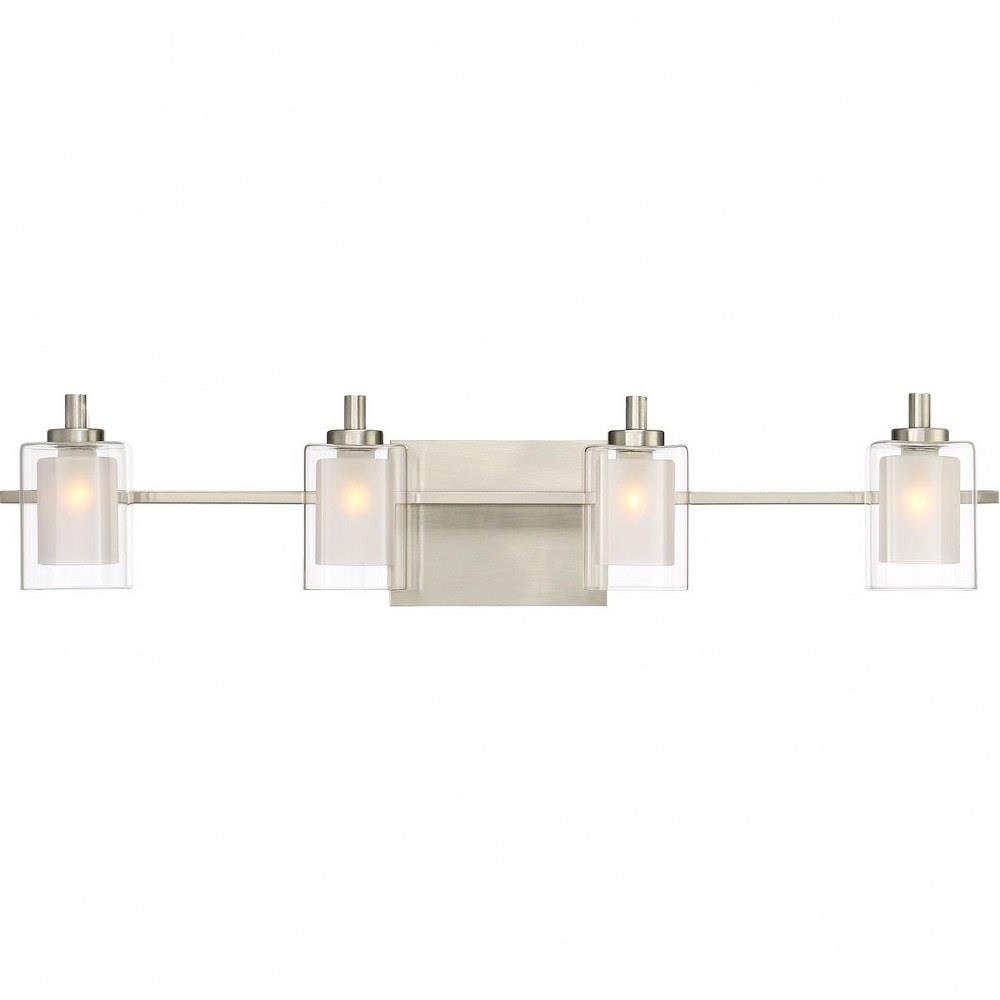 Bailey Street Home 71-BEL-1001597 Montrose Esplanade 4 Light Transitional Extra Large Vanity Light Fixture Approved for Damp Locations