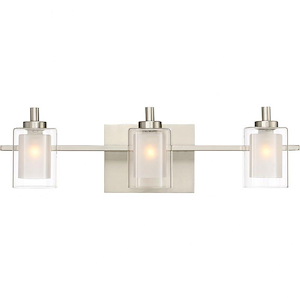 Montrose Esplanade 3 Light Transitional Large Vanity Light Fixture Approved for Damp Locations - 1245571