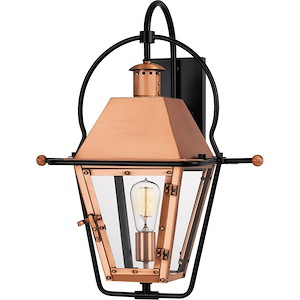 Tulliebelton Crescent 22.5 Inch Outdoor Wall Lantern Traditional Brass/Steel Approved for Wet Locations