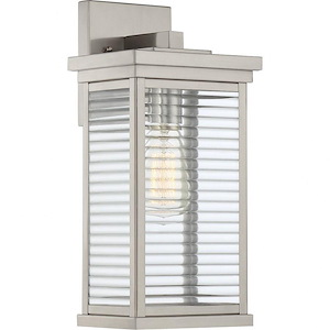 Junction Gate 14.5 Inch Outdoor Wall Lantern Transitional Stainless Steel