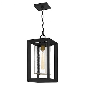 Bishops Oak - 1 Light Outdoor Hanging Lantern - 18 Inches high - 1246925
