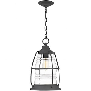 Russell Ridgeway - 1 Light Mini Pendant In Coastal Style-16.5 Inches Tall and 10 Inches Wide made with Coastal Armour - 1247100