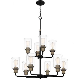 Moncrieffe Street - 10 Light Chandelier In Transitional Style-36 Inches Tall and 30 Inches Wide - 1246722