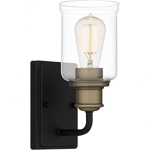 Moncrieffe Street - 1 Light Wall Sconce In Transitional Style-10.75 Inches Tall and 4.5 Inches Wide - 1247176