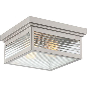 Junction Gate - 2 Light Flush Mount In Transitional Style-5.75 Inches Tall and 12 Inches Wide - 1247203