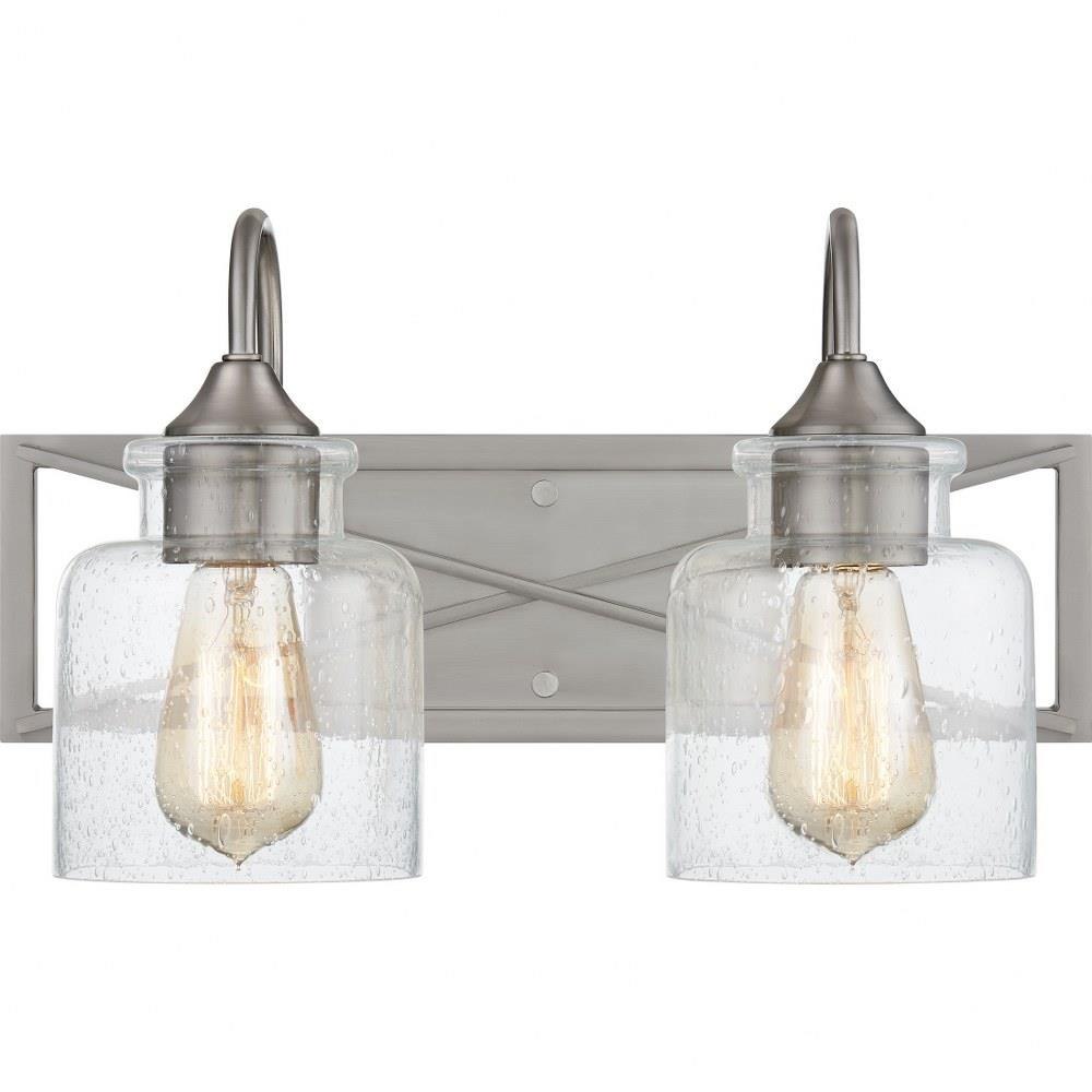 Bailey Street Home 71-BEL-4621601 Plover Highway - 2 Light Bathroom Light Fixture In Transitional Style-9.25 Inches Tall and 15.75 Inches Wide