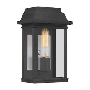 Appledore Crescent - 1 Light Outdoor Wall Lantern In Traditional Style-11.5 Inches Tall and 7 Inches Wide made with Coastal Armour