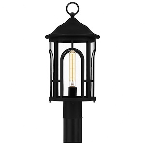 Goldsmith Broadway - 1 Light Outdoor Post Lantern In Farmhouse Style-20.25 Inches Tall and 9.5 Inches Wide made with Coastal Armour - 1247105