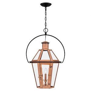 Chichester Loke - 3 Light Outdoor Hanging Lantern In Traditional Style-28 Inches Tall and 18 Inches Wide