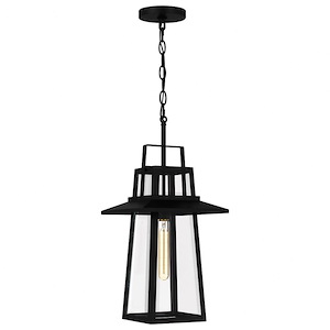 Nelson Pastures - 1 Light Outdoor Hanging Lantern In Transitional Style-21.75 Inches Tall and 10 Inches Wide