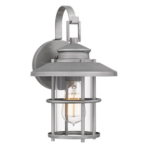 Atlas Barton - 1 Light Outdoor Wall Lantern In Transitional Style-12.75 Inches Tall and 8 Inches Wide made with Coastal Armour