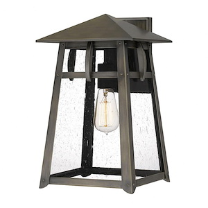 Canal Glebe - 1 Light Outdoor Wall Lantern In Transitional Style-15.25 Inches Tall and 9 Inches Wide made with Coastal Armour - 1247519