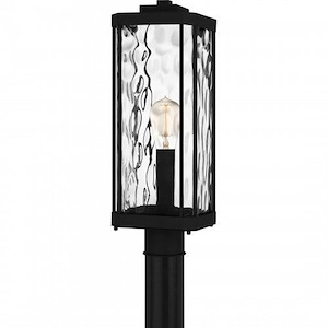 Fern Leas - 1 Light Outdoor Post Lantern-20.25 Inches Tall and 7 Inches Wide