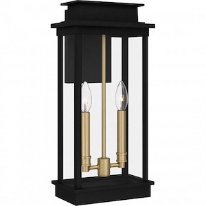 Mulberry Approach - 2 Light Outdoor Wall Lantern In Traditional Style-18.75 Inches Tall and 8.75 Inches Wide
