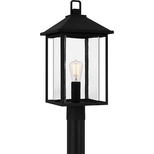 Garway Road - 1 Light Outdoor Post Lantern In Traditional Style-21 Inches Tall and 10 Inches Wide - 1287332
