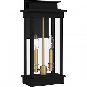Mulberry Approach - 2 Light Outdoor Wall Lantern In Traditional Style-15.5 Inches Tall and 7.5 Inches Wide