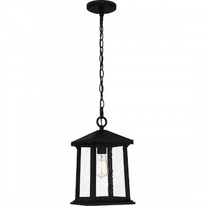 Fosse Oval - 1 Light Outdoor Hanging Lantern In Traditional Style-14.5 Inches Tall and 8.5 Inches Wide