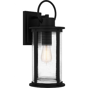 Stoke View Road - 1 Light Outdoor Wall Lantern In Coastal Style-18 Inches Tall and 7.5 Inches Wide
